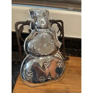 Vintage towlee Silver Snowman baking mold